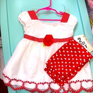 Valentine’s Day two piece for girls